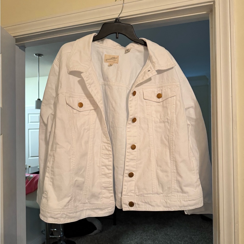 Brand New Target white jean jacket. Never washed or worn, only took tag off.